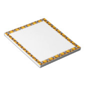 Bloc-note Luminous Golden Dots Black White Lattice Pattern (Incliné)