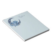 Bloc-note Lune Florale Bleue (Incliné)