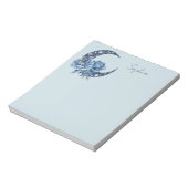 Bloc-note Lune Florale Bleue (Tourné)