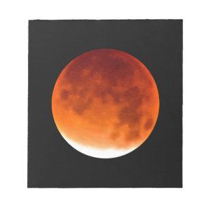 Bloc-note Lune rouge montante