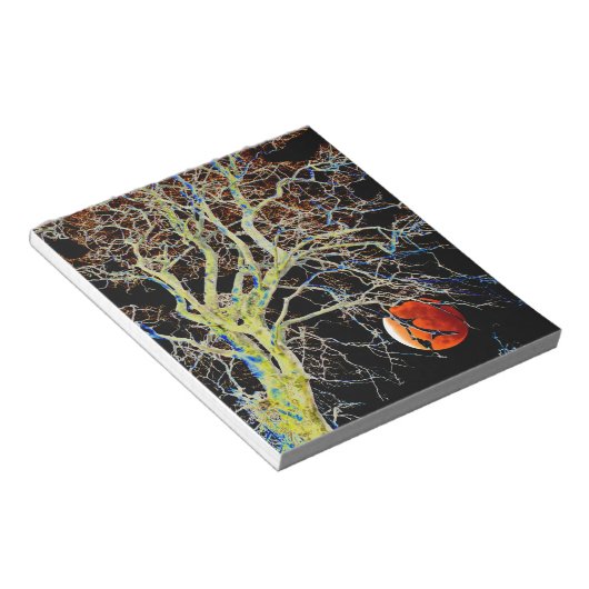 Bloc-note Lune rouge se lève (Incliné)