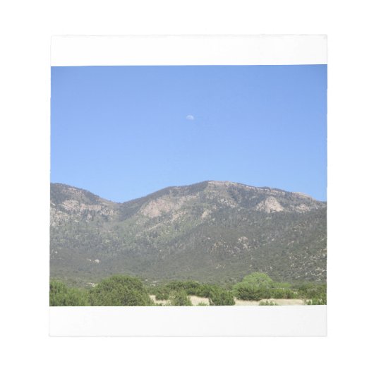 Bloc-note Lune sur les montagnes Sandia (Devant)