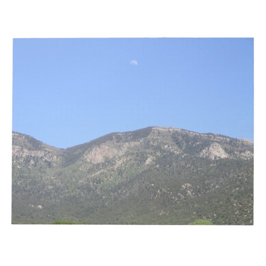 Bloc-note Lune sur les montagnes Sandia (Devant)
