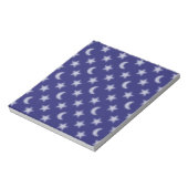 Bloc-note Lunes bleues et étoiles motif (Tourné)