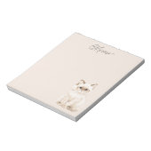 Bloc-note Lunettes de chat blanc crème violet  (Tourné)