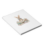 Bloc-note Lunettes de lapin de lecture mignonnes Livres T de (Incliné)