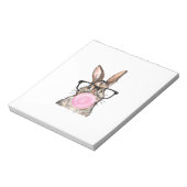 Bloc-note Lunettes de lapin mignon Bubble Gum jour de Pâques (Tourné)