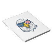 Bloc-note Lunettes de soleil aigle patriotique dessin vector (Incliné)