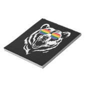 Bloc-note Lunettes de soleil arc-en-ciel drapeau de la fiert (Tourné)