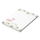 Bloc-note Lunettes de soleil Flamant rose rose Palm Trees Go (Tourné)