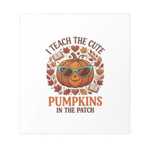 Bloc-note Lunettes de soleil Halloween Patch Citrouilles Mig