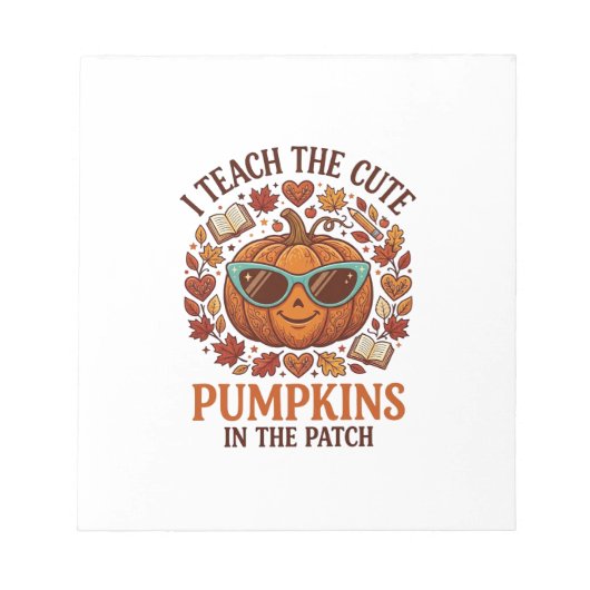 Bloc-note Lunettes de soleil Halloween Patch Citrouilles Mig (Devant)