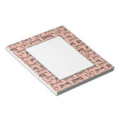 Bloc-note Lunettes de vue rose pâle, Lunettes de vue, Vêteme (Incliné)