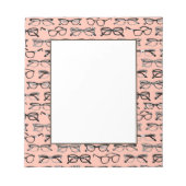 Bloc-note Lunettes de vue rose pâle, Lunettes de vue, Vêteme (Devant)