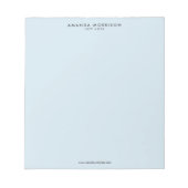 Bloc-note Luxe Minimaliste Bleu (Devant)