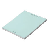 Bloc-note Luxe Minimaliste Menthe (Tourné)