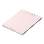 Bloc-note Luxueux Minimaliste Rose (Tourné)