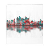 Bloc-note Lyon France Skyline (Devant)