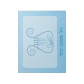 Bloc-note Lyre Bleue (Tourné)