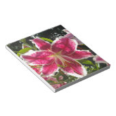 Bloc-note Lys roses fleurs tropicales roses rose (Incliné)