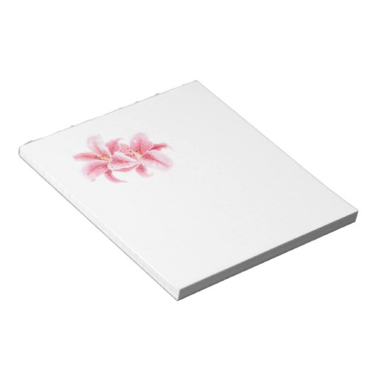 Bloc-note Lys Stargazer Rose (Incliné)