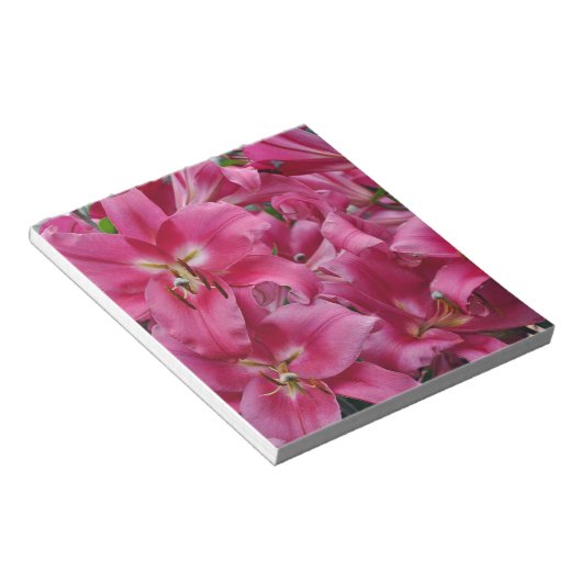 Bloc-note Lys stargazers roses (Incliné)