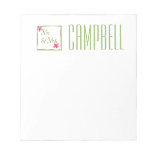 Bloc-note M. et Mme Happy Notes pour le printemps
