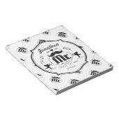 Bloc-note M. Mustache Lil Man Baby Boy Statistiques (Incliné)