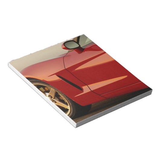 Bloc-note Ma Corvette rouge (Incliné)