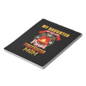 Bloc-note Ma Fille A Ton Dos Fier Pompier Maman (Tourné)