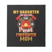 Bloc-note Ma Fille A Ton Dos Fier Pompier Maman (Devant)
