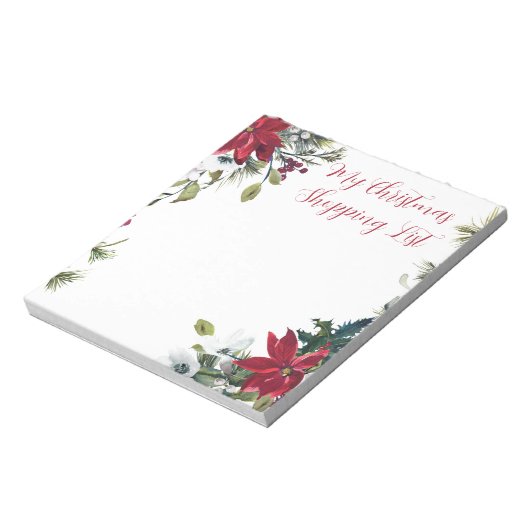 Bloc-note Ma liste de magasins de Noël (Tourné)