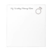 Bloc-note "Ma planification Mariage" (Devant)