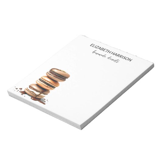 Bloc-note Macarons au chocolat maison Desserts Chef pâtissie (Tourné)