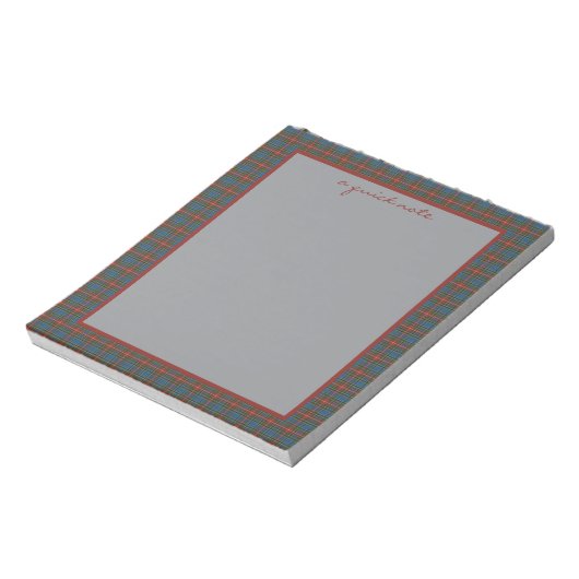 Bloc-note MacBeth Ancient Original Scottish Tartan  (Tourné)