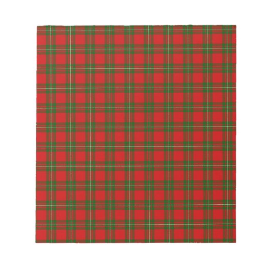 Bloc-note MacGregor Tartan (Devant)