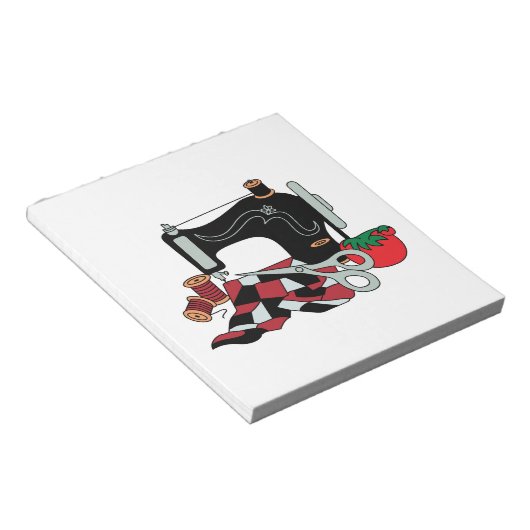 Bloc-note Machine à coudre et courtepointe (Incliné)