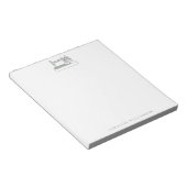 Bloc-note Machine à coudre simple personnalisée avec nom (Incliné)