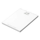 Bloc-note Machine à coudre simple personnalisée avec nom (Tourné)