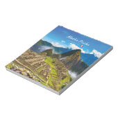 Bloc-note Machu Picchu, Pérou - Ruines de la citadelle inca (Tourné)