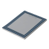 Bloc-note MacKay Blue Ancient Original Scottish Tartan  (Tourné)