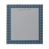 Bloc-note MacKay Blue Ancient Original Scottish Tartan  (Devant)