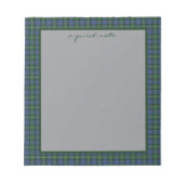 Bloc-note MacPhail Hunting Ancient Tartan Écossais Original (Devant)