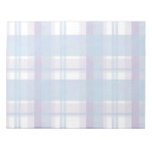 Bloc-note Madras Plaid Blue et Purple (Devant)