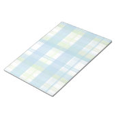 Bloc-note Madras Plaid Green et Blue (Incliné)