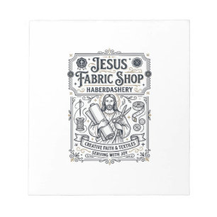 Bloc-note Magasin de tissus Jésus Mercerie Magasin de tissus