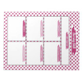 Bloc-note Magenta Nuring Student Skills Modèle (Devant)