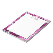 Bloc-note Magenta personnalisé et marbre rose (Tourné)