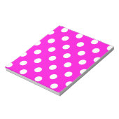 Bloc-note Magenta pois #FF00DC (Tourné)