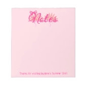 Bloc-note Magentia And Pink Bow With Sunburst (Devant)